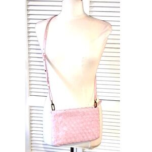 Madewell The Woven Puff Crossbody Bag Leather Addition